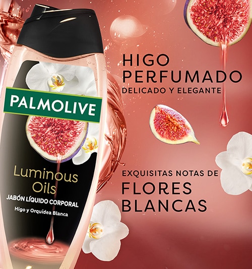 Palmolive Luminous Oils Higo y Orquídea Blanca Jabón líquido corporal Sensación Refrescante 390mL